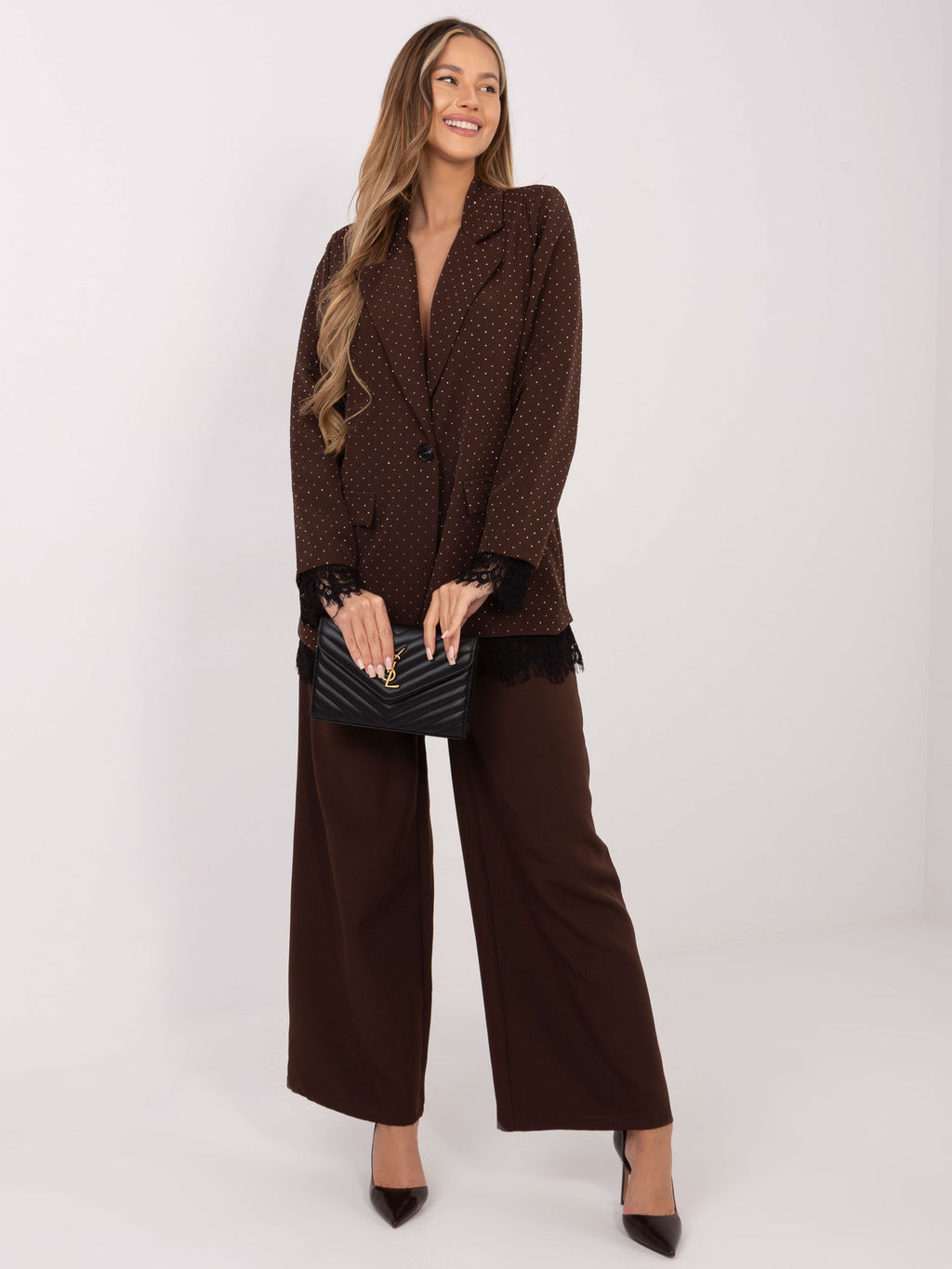 MELFIA Elegante Jacke mit Spitzendetails
