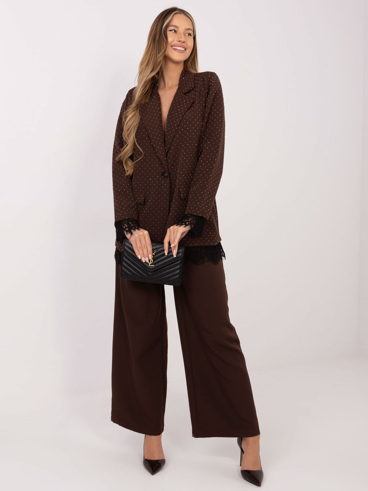 MELFIA Elegante Jacke mit Spitzendetails