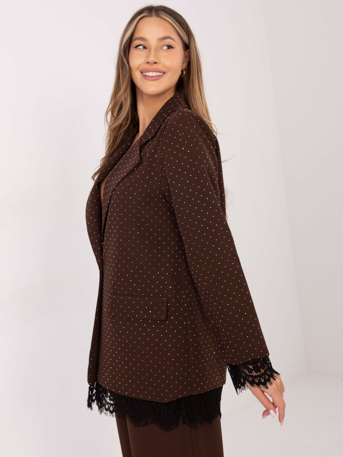 MELFIA Elegante Jacke mit Spitzendetails