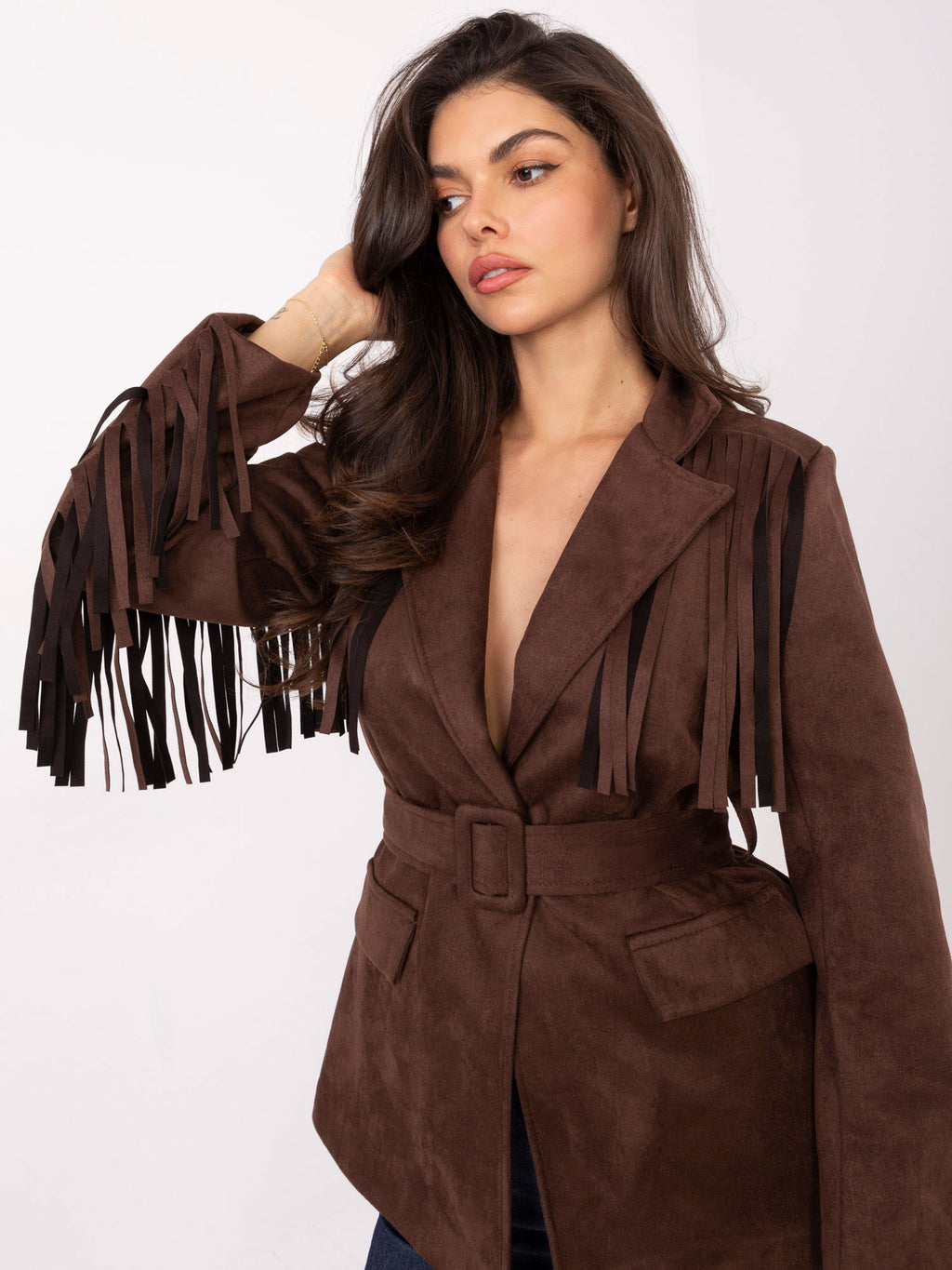 MELFIA® Wildlederjacke mit Fransen – Boho-Look & Eleganter Style