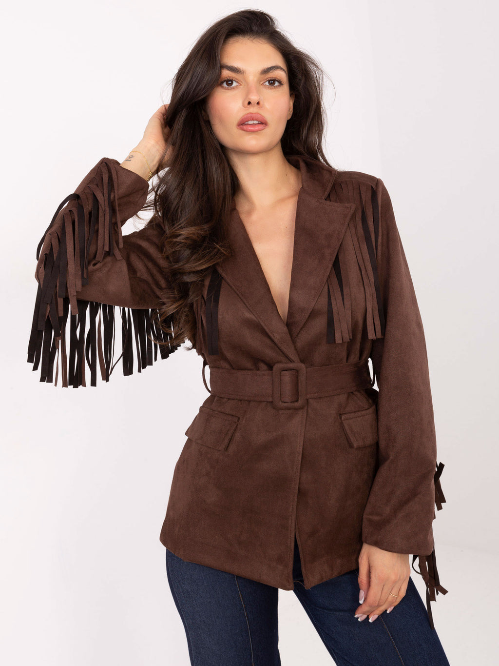 MELFIA® Wildlederjacke mit Fransen – Boho-Look & Eleganter Style