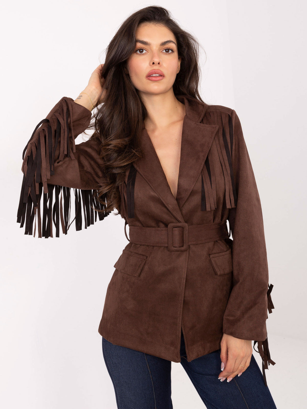 MELFIA® Wildlederjacke mit Fransen – Boho-Look & Eleganter Style