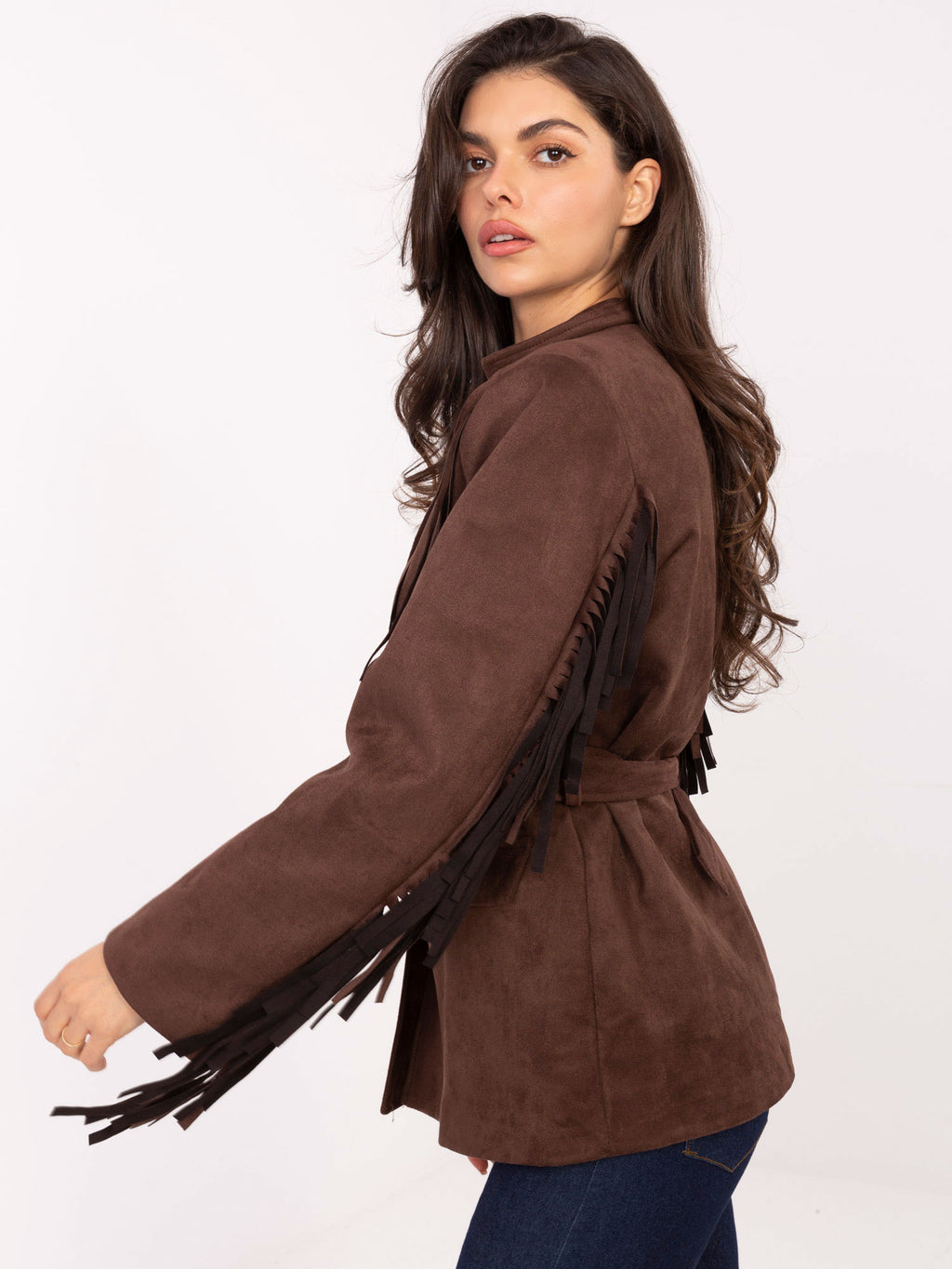 MELFIA® Wildlederjacke mit Fransen – Boho-Look & Eleganter Style