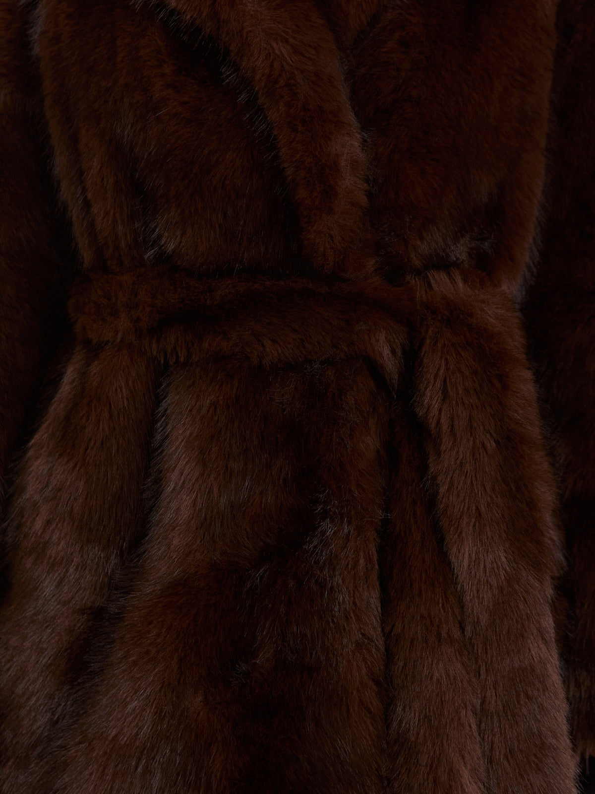 MELFIA Long Faux Fur Coat