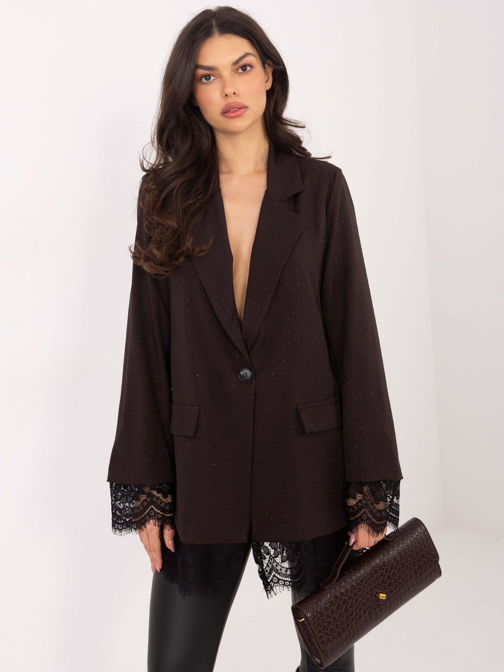 MELFIA Elegante Jacke mit Spitzendetails