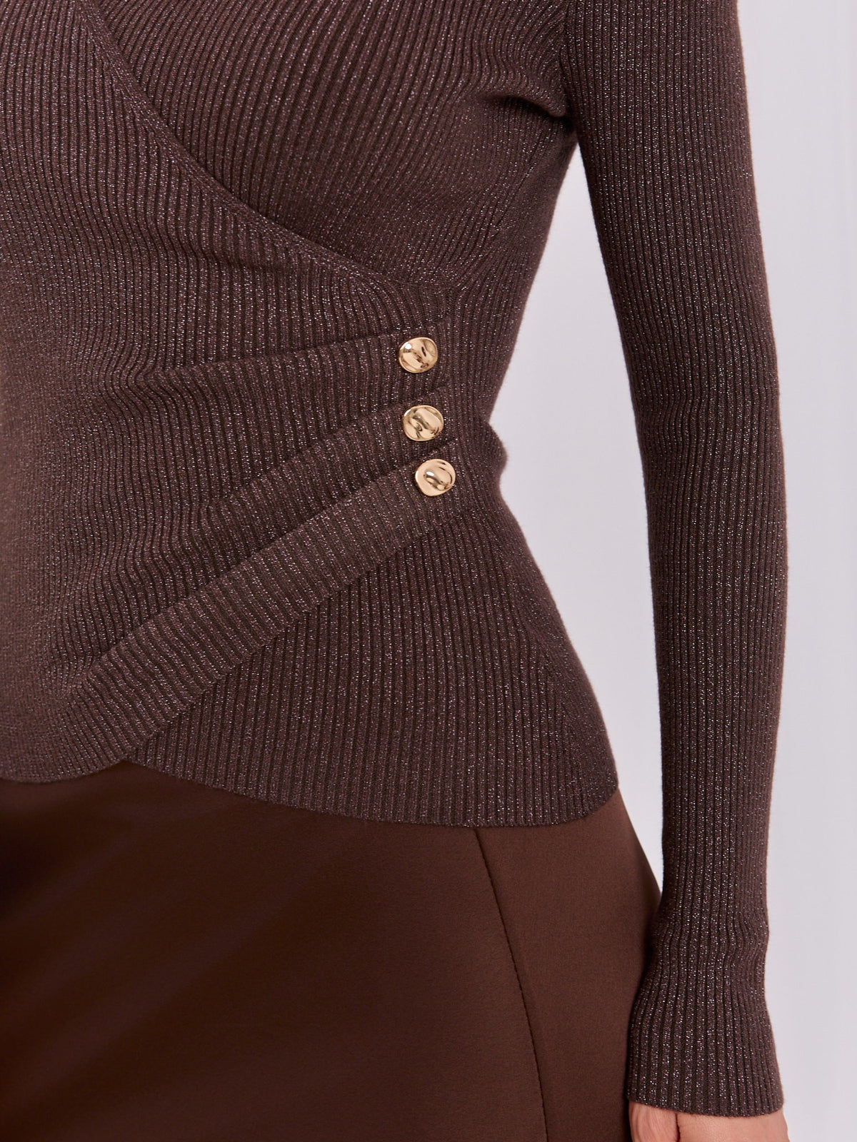 MELFIA® Pullover mit Wickelausschnitt