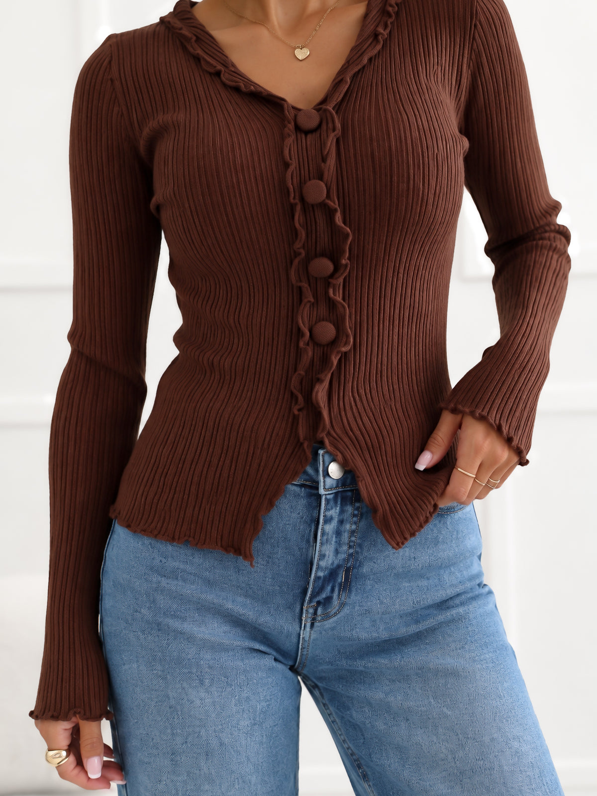 MELFIA® Pullover mit Frontschlitz