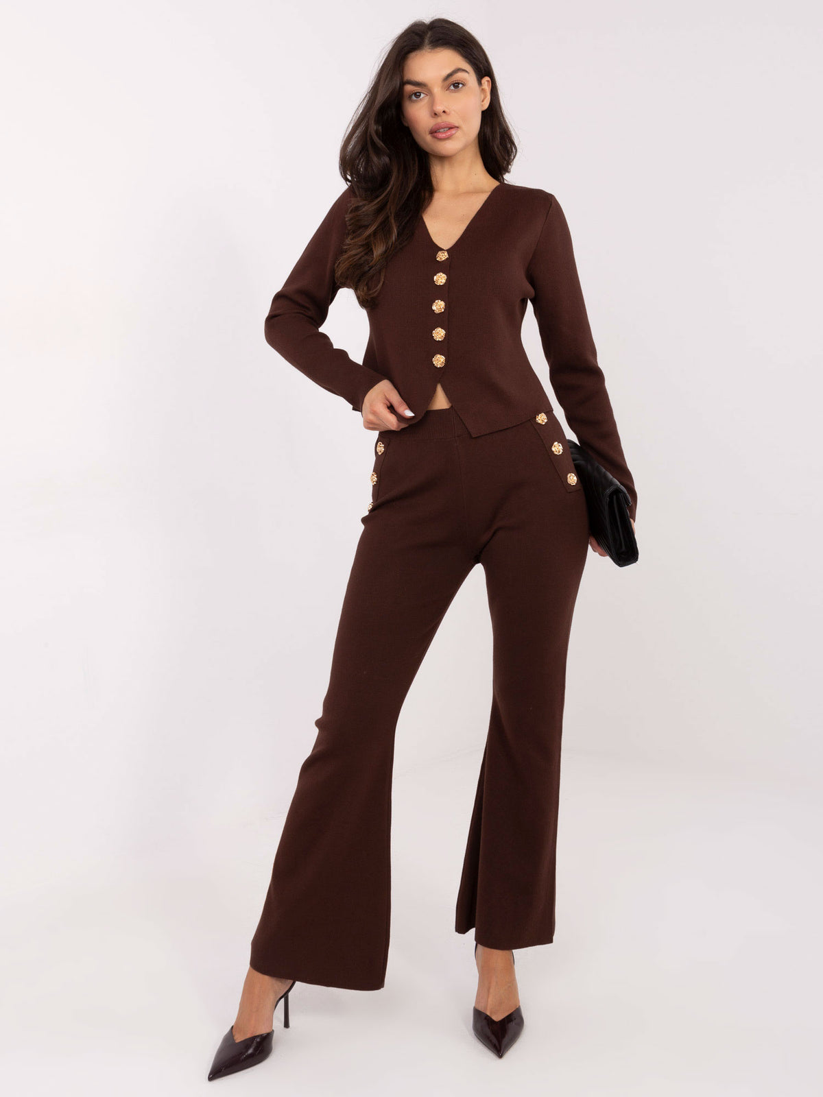 MELFIA Strickset mit Schlaghose