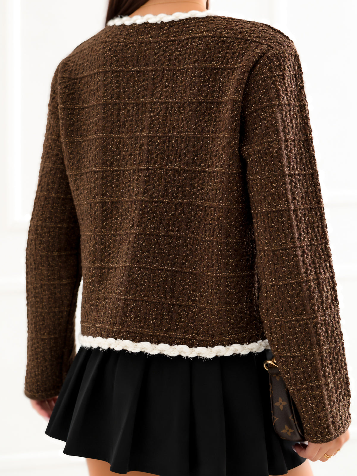 MELFIA LOREA – Eleganter Cardigan mit Strukturmuster
