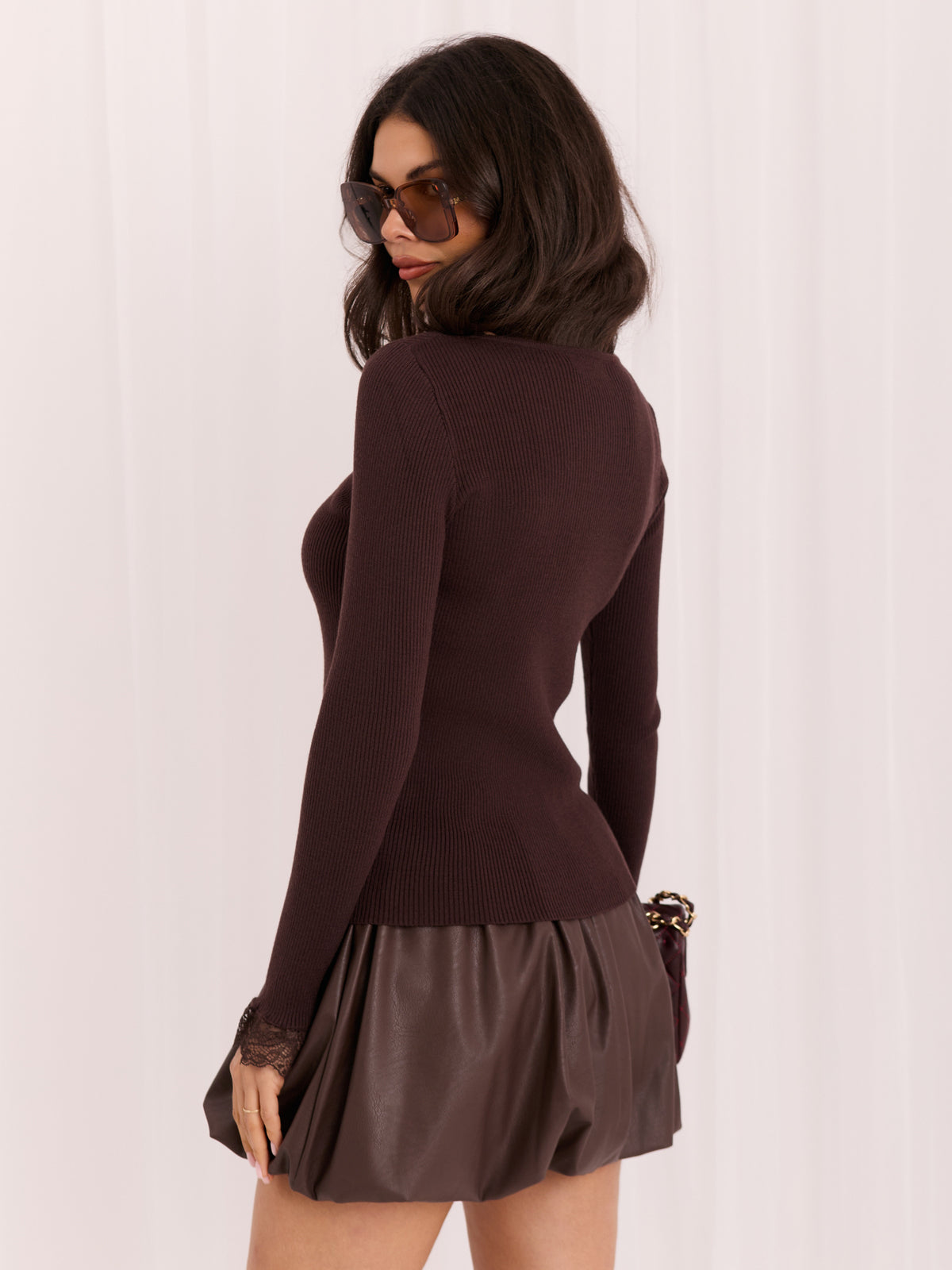 MELFIA® Pullover mit Spitzeneinsatz