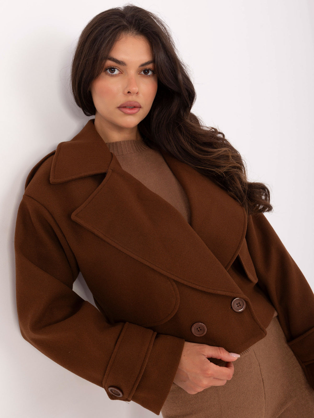 MELFIA Double-Breasted Coat