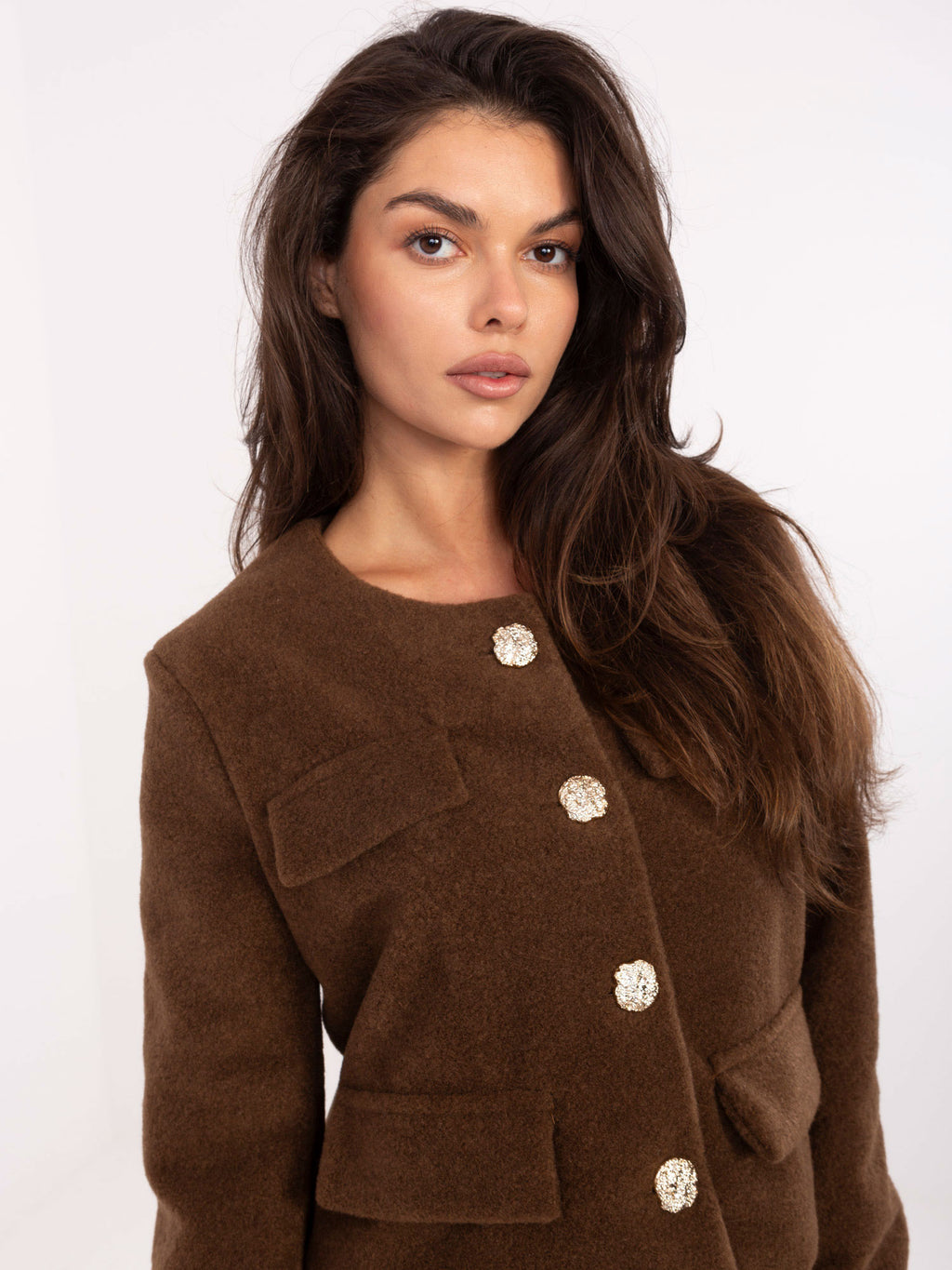 MELFIA Elegante Kurzjacke mit dekorativen Taschen