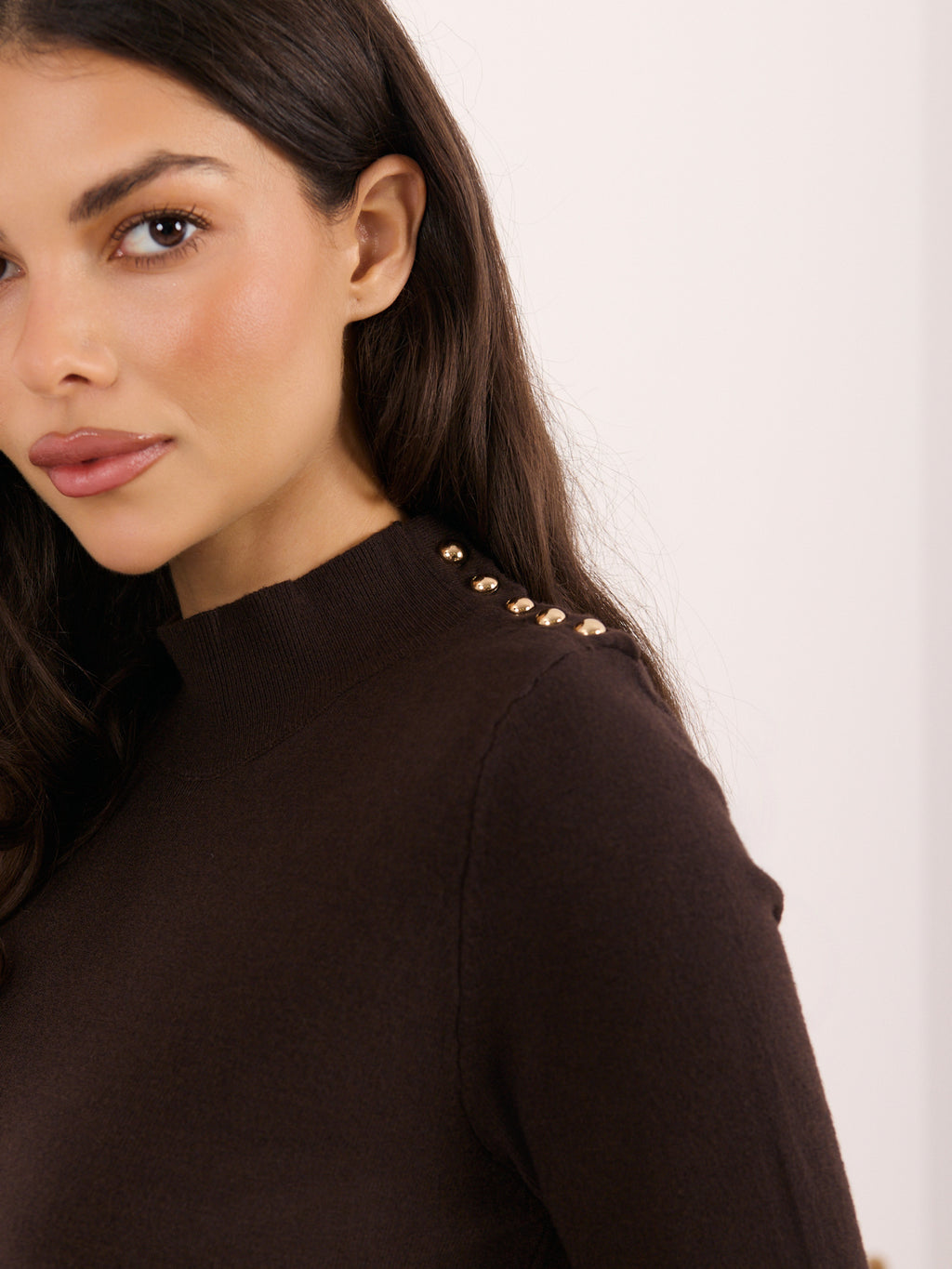 MELFIA – Weicher Pullover mit Stehkragen