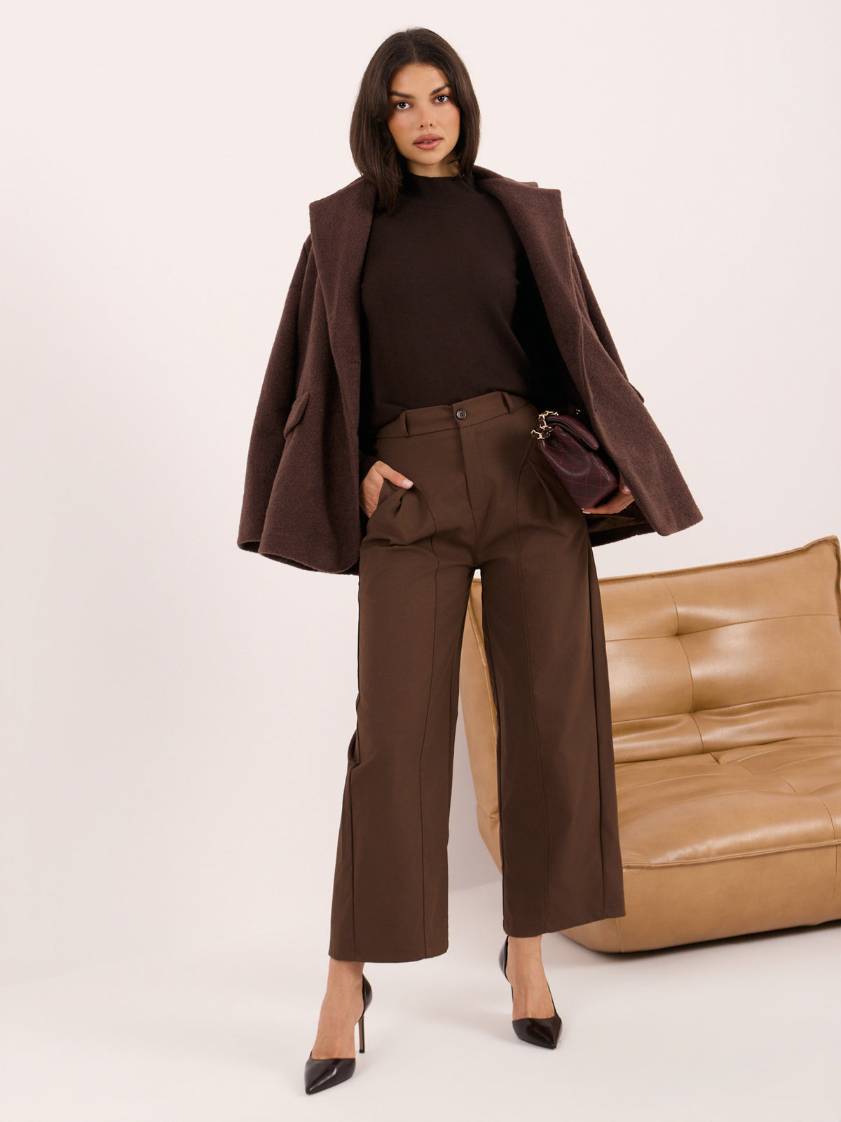 MELFIA – Weicher Pullover mit Stehkragen