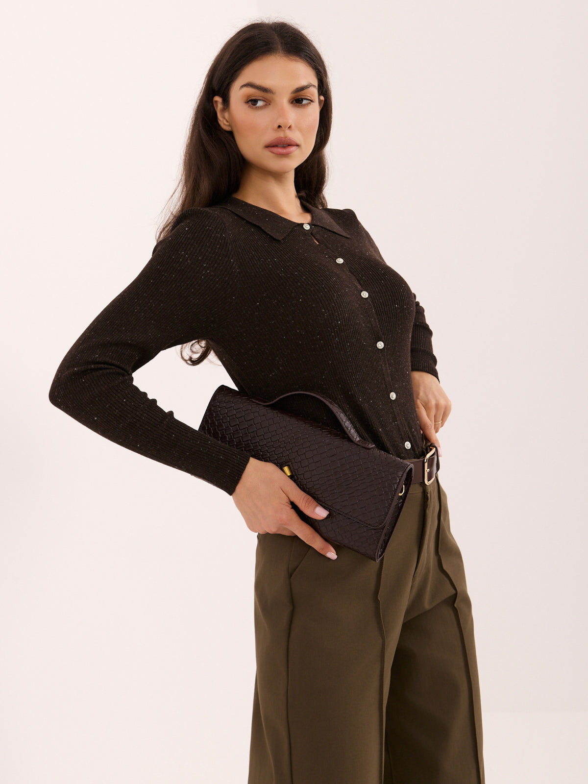 MELFIA® Strickjacke mit Kragen