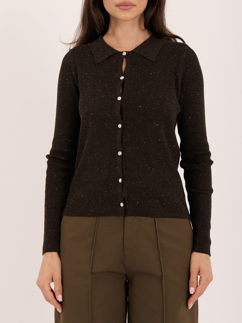 MELFIA® Strickjacke mit Kragen