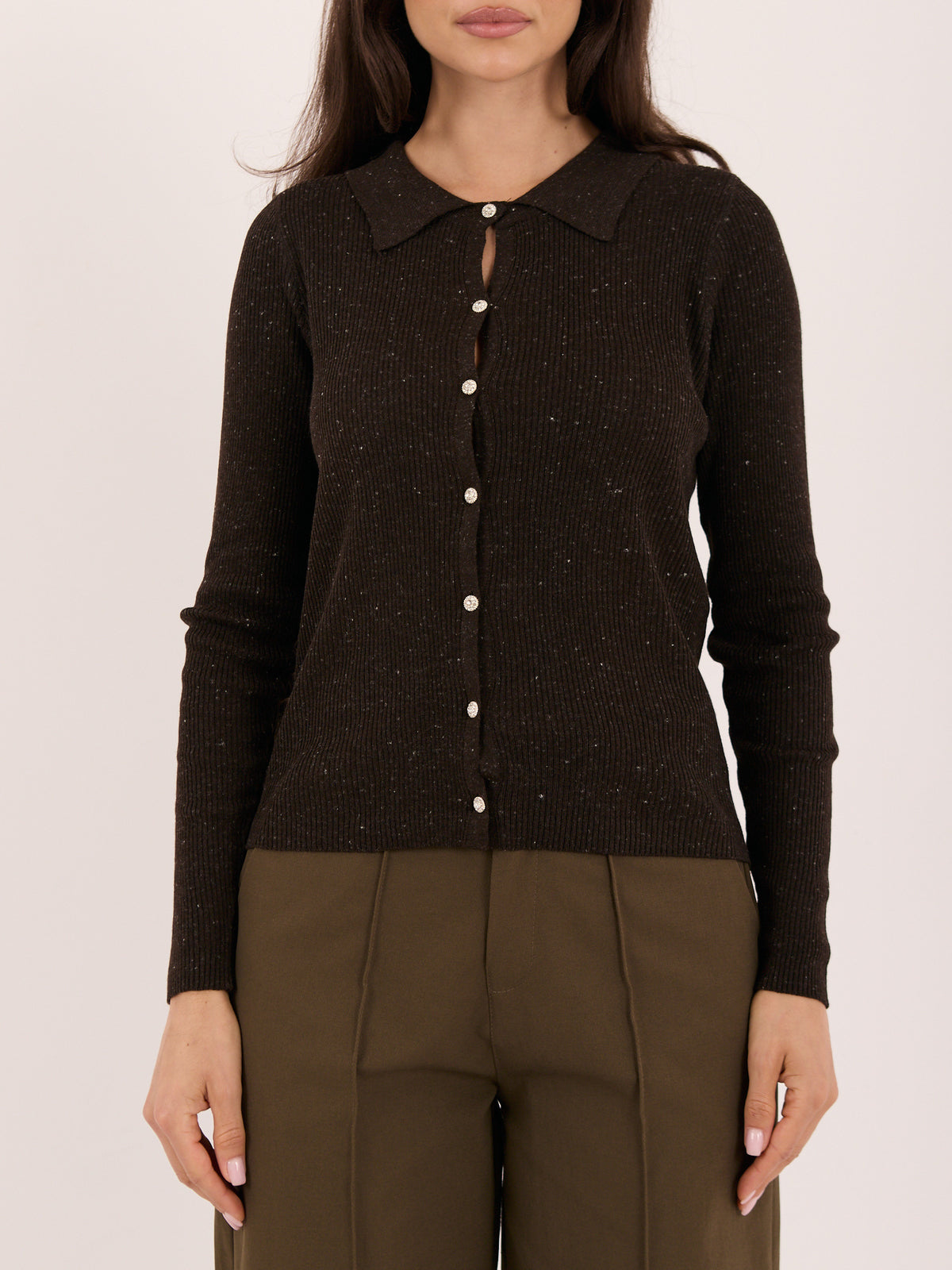 MELFIA® Strickjacke mit Kragen