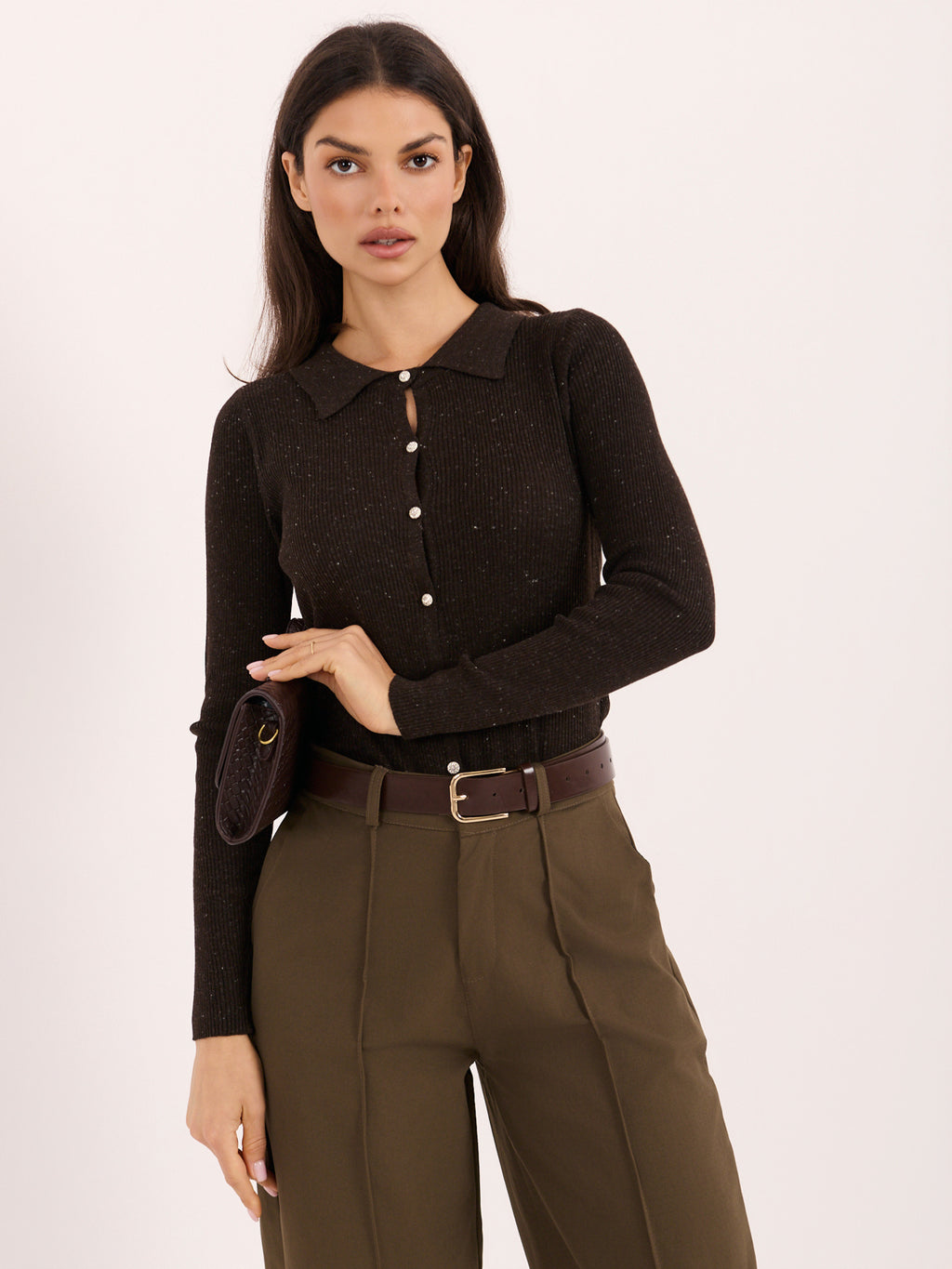 MELFIA® Strickjacke mit Kragen