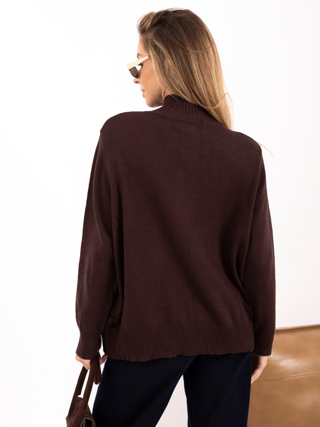 MELFIA® Cardigan mit Stehkragen & Knöpfen