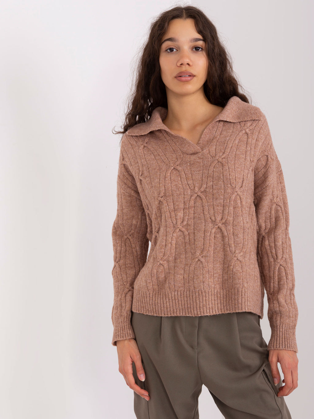 MELFIA – Lockerer Zopfstrickpullover