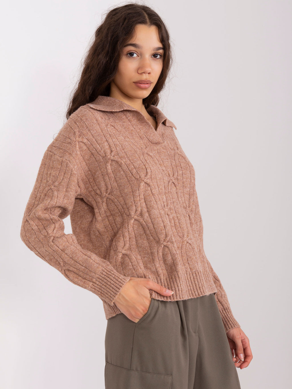 MELFIA – Lockerer Zopfstrickpullover