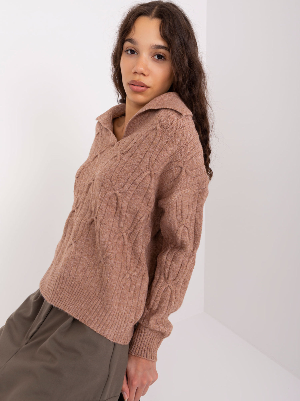 MELFIA – Lockerer Zopfstrickpullover
