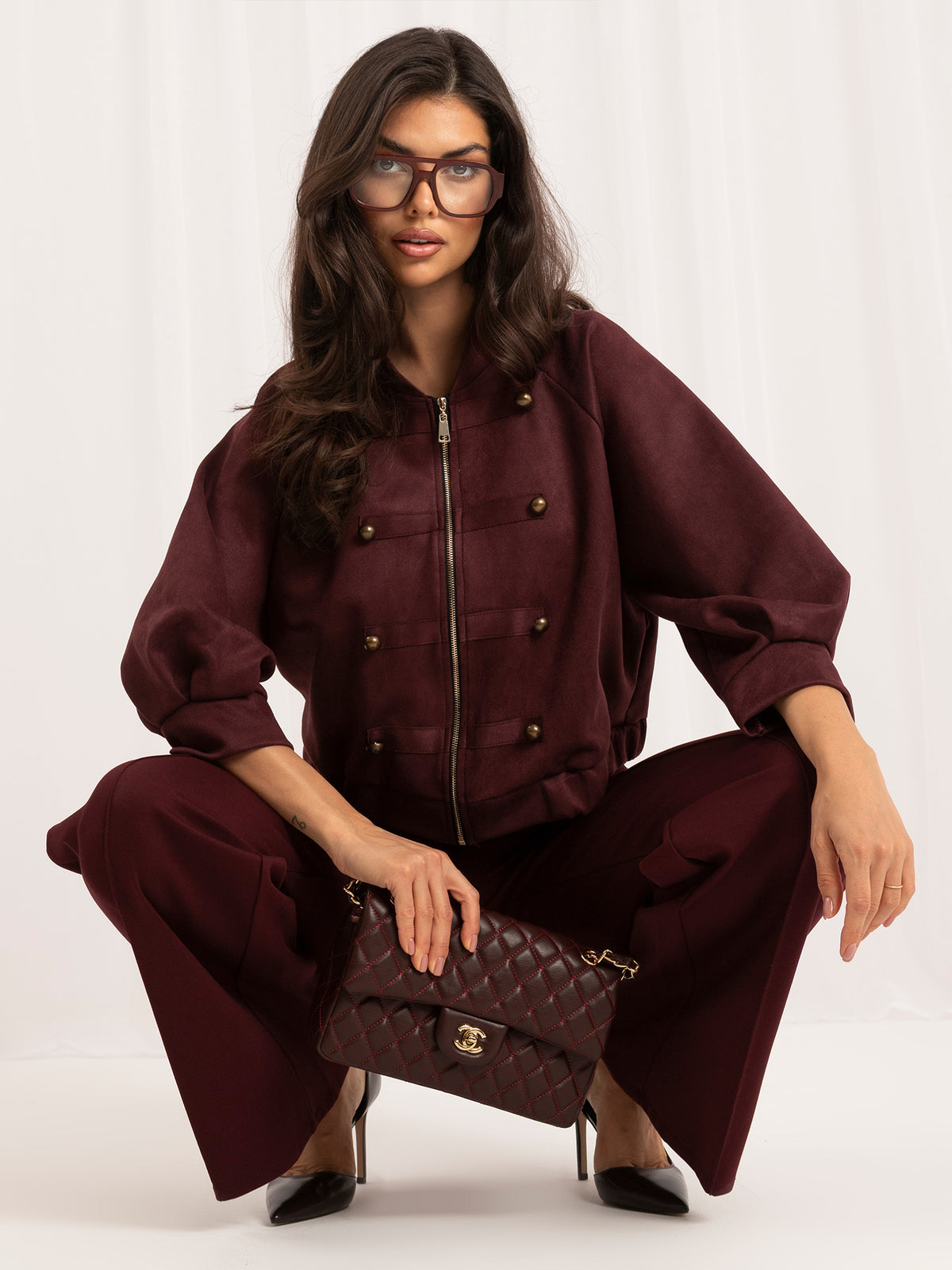 MELFIA VELORA – Elegante Jacke mit doppelreihigem Verschluss