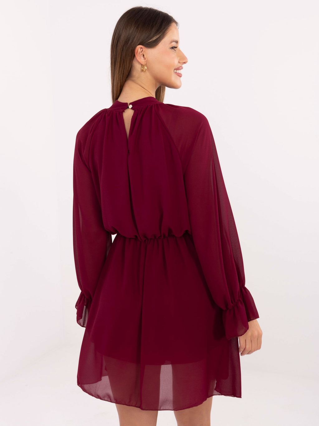 MELFIA Elegantes Cocktailkleid mit Rüsche