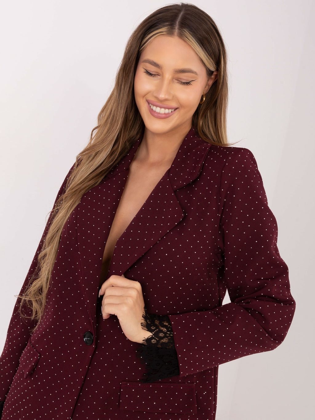 MELFIA Elegante Jacke mit Spitzendetails