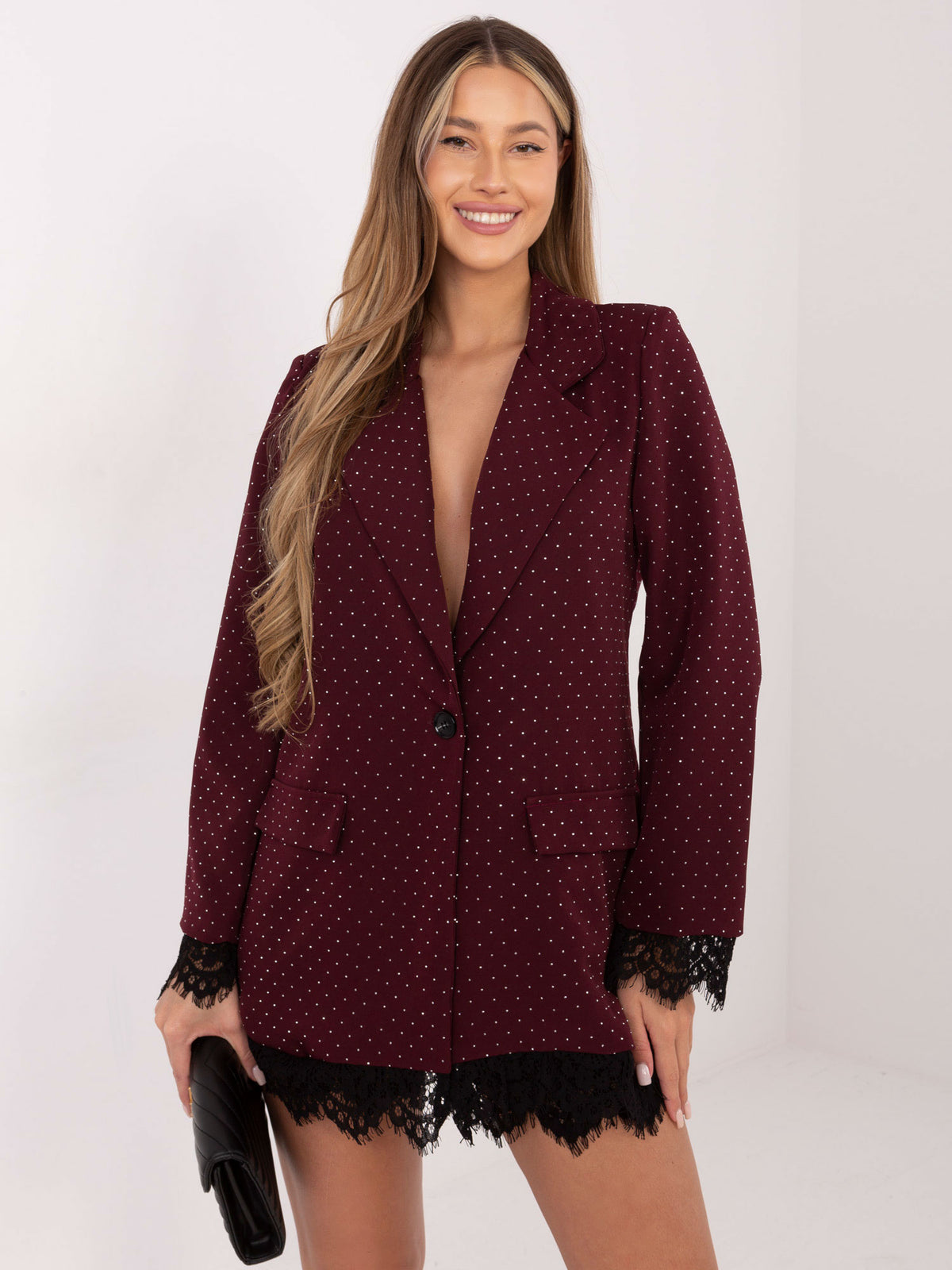 MELFIA Elegante Jacke mit Spitzendetails