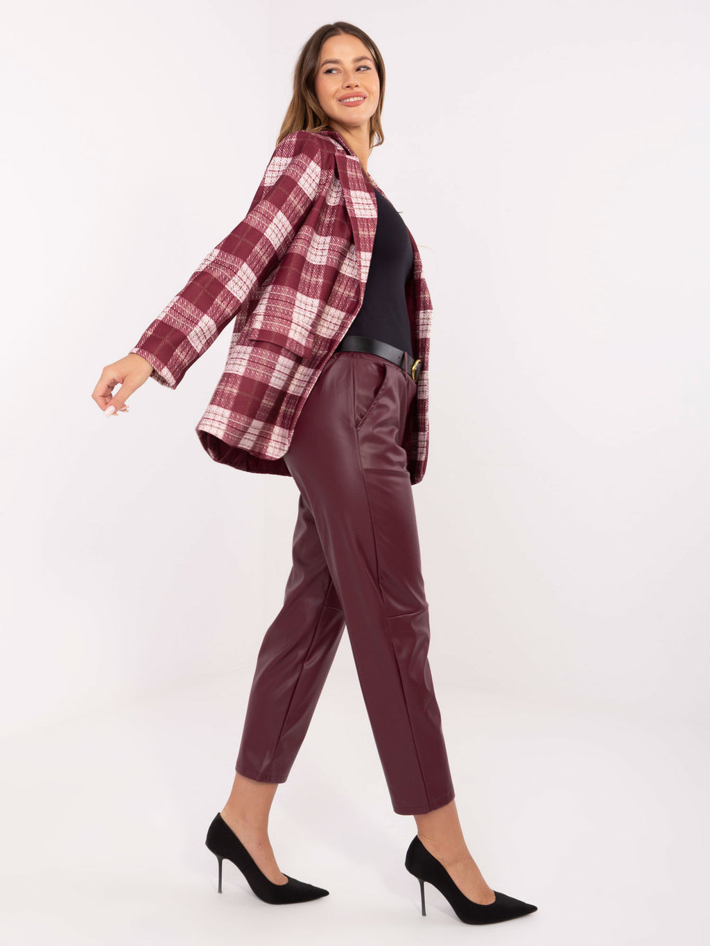 MELFIA Kunstlederhose mit 7/8-Bein