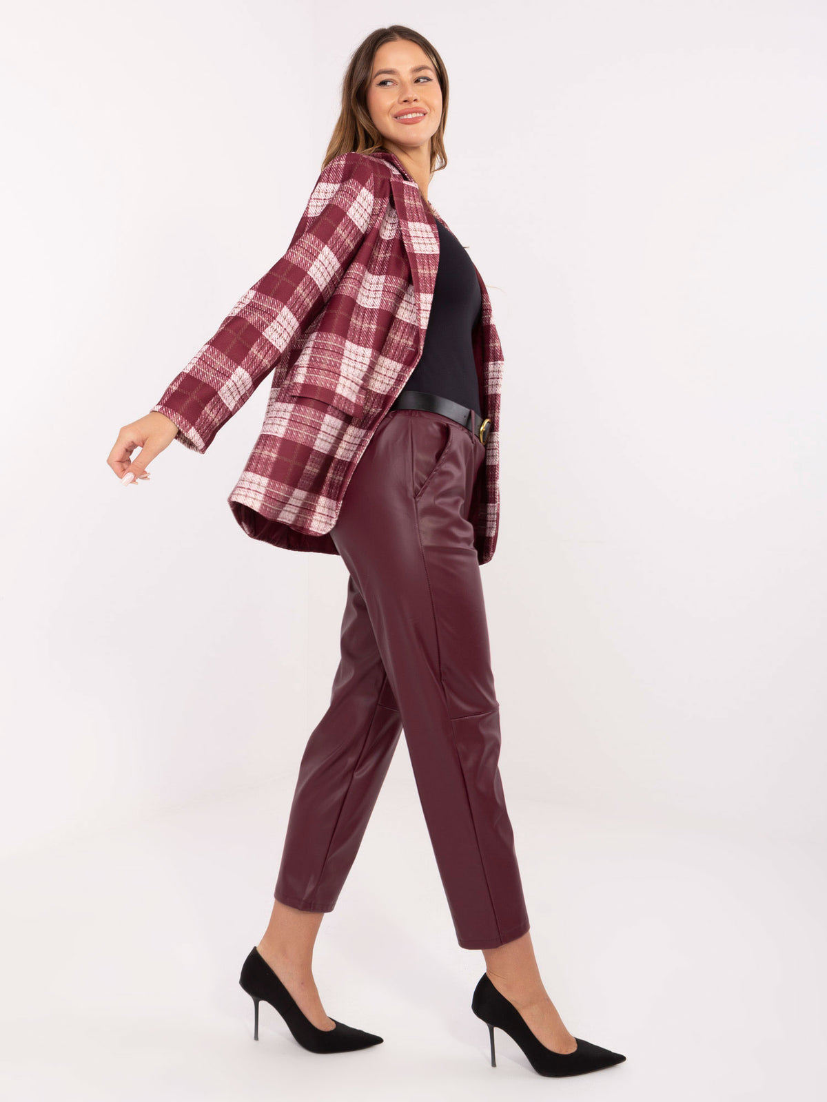 MELFIA Kunstlederhose mit 7/8-Bein