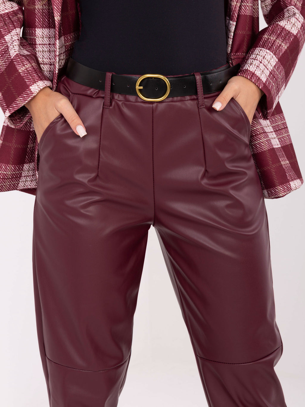 MELFIA Kunstlederhose mit 7/8-Bein
