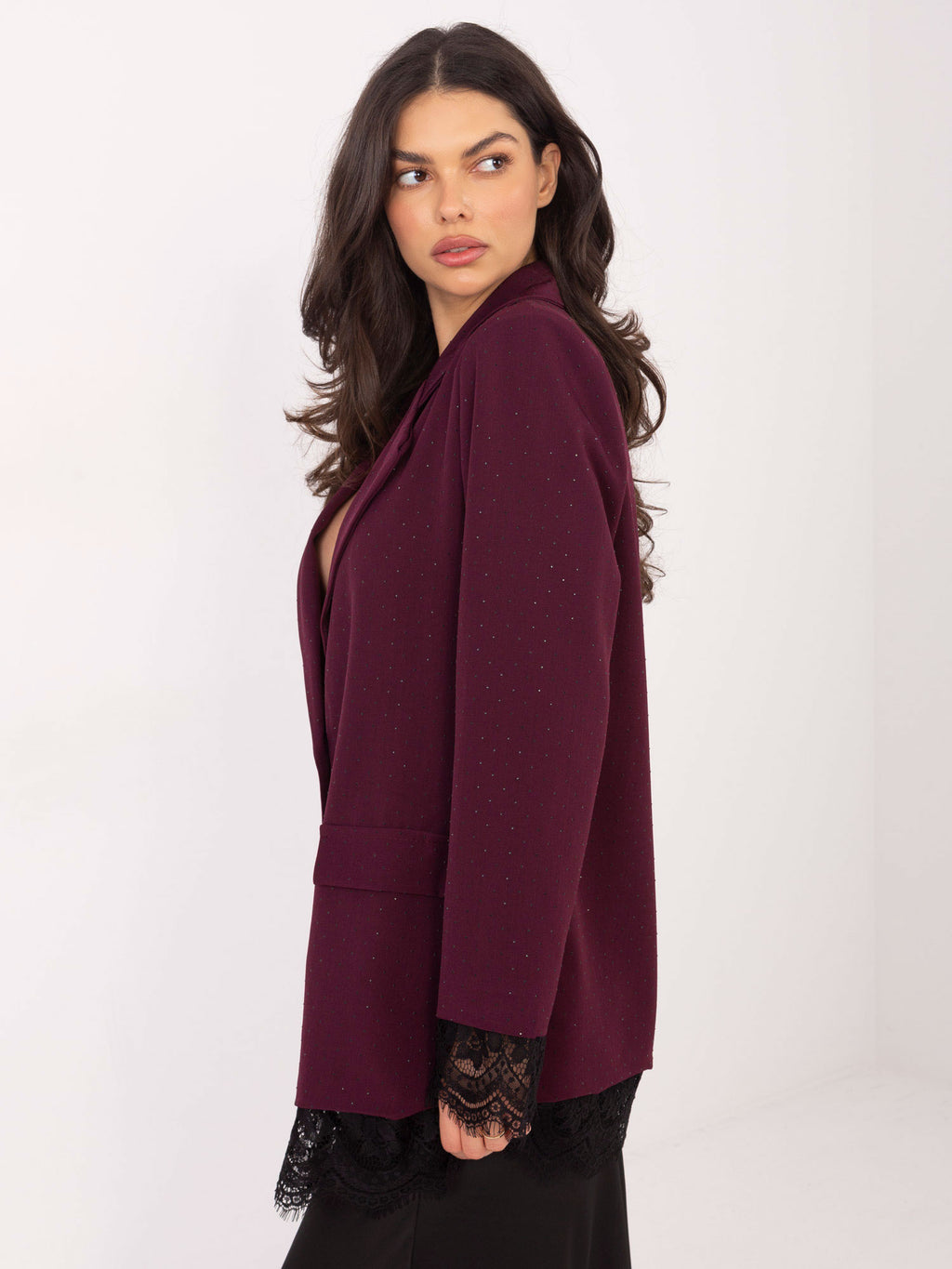 MELFIA Elegante Jacke mit Spitzendetails