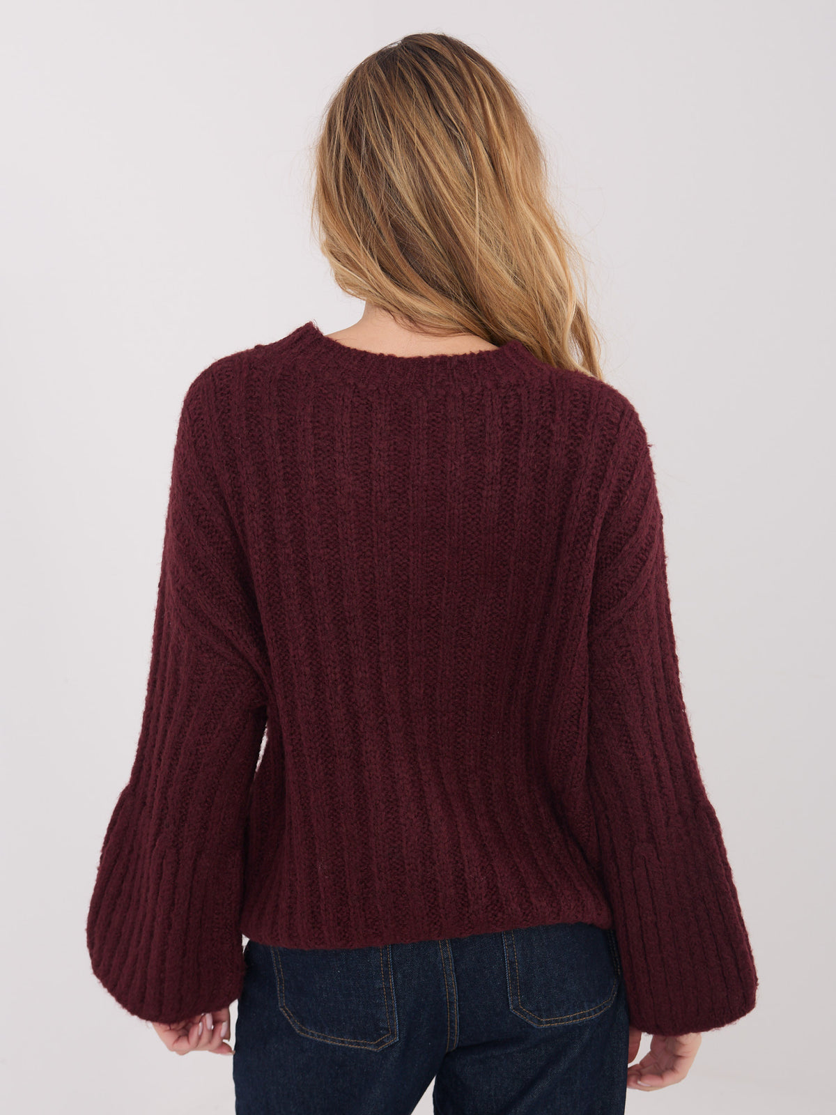 MELFIA  Oversize-Pullover mit Rundhalsausschnitt