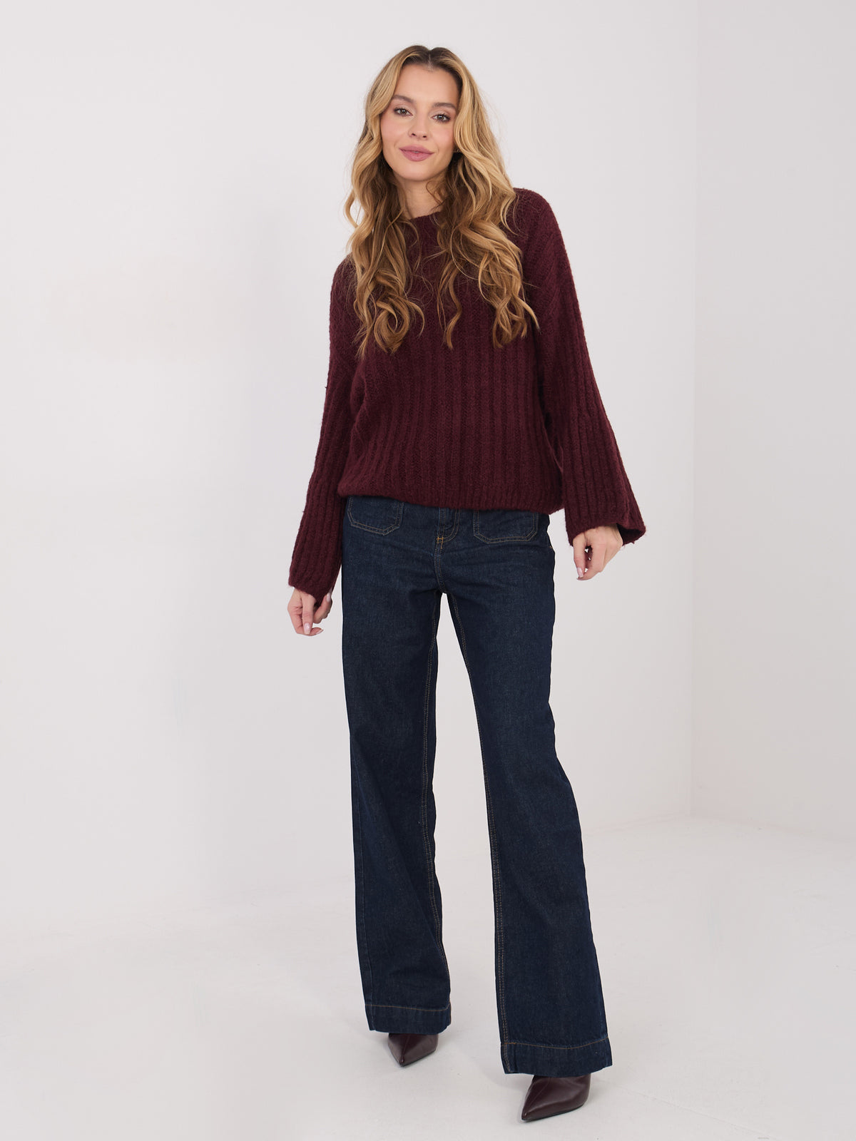 MELFIA  Oversize-Pullover mit Rundhalsausschnitt