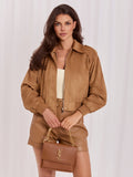 MELFIA  Jacke aus Kunstwildleder mit Schulterklappen
