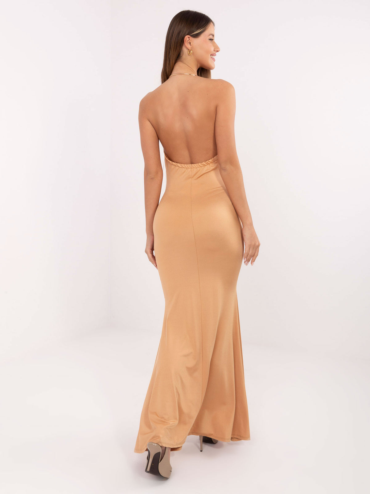 MELFIA Open Back Maxi Evening Dress