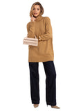 MELFIA – Lockerer Pullover mit hohem Kragen