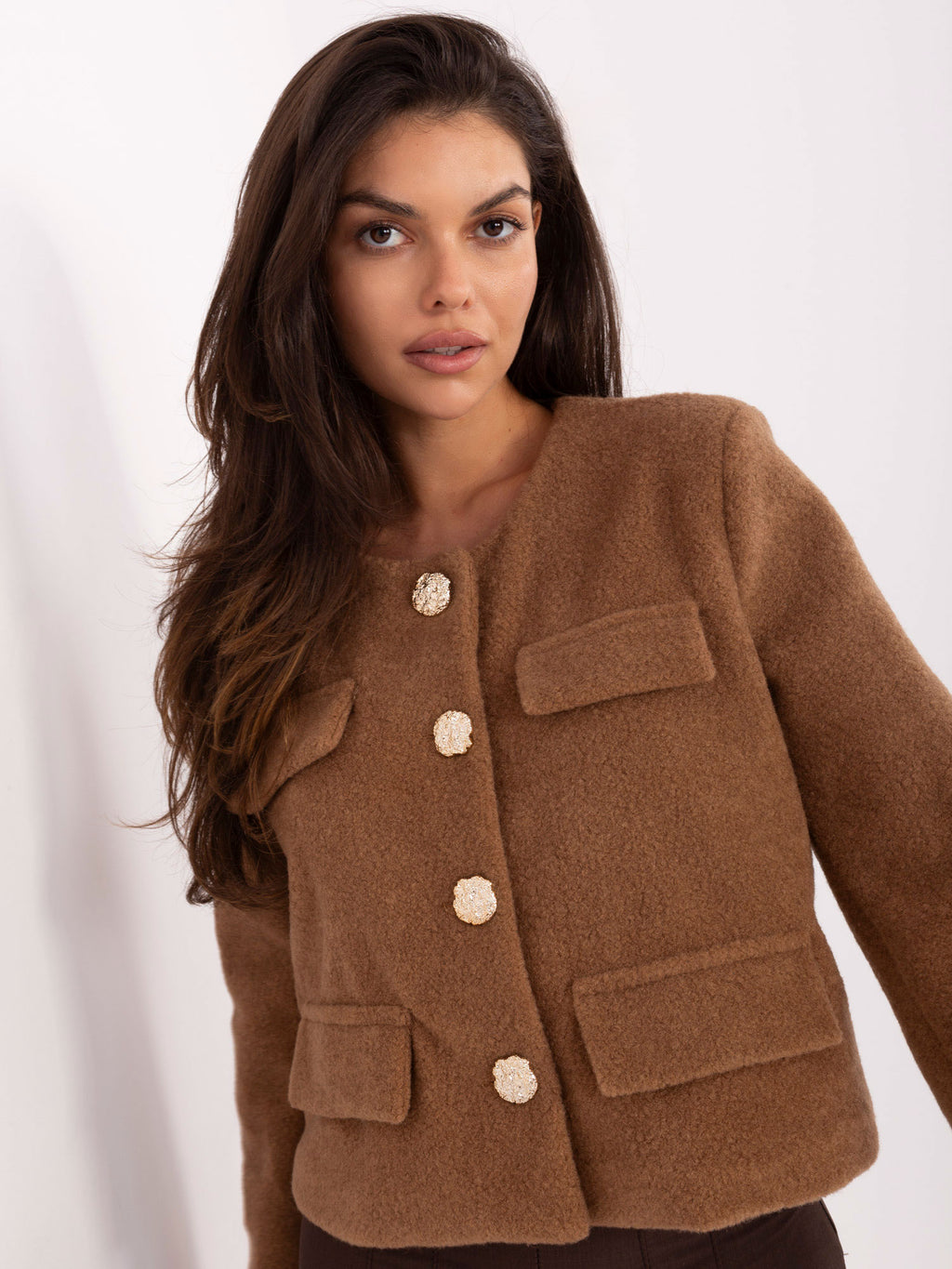 MELFIA Elegante Kurzjacke mit dekorativen Taschen