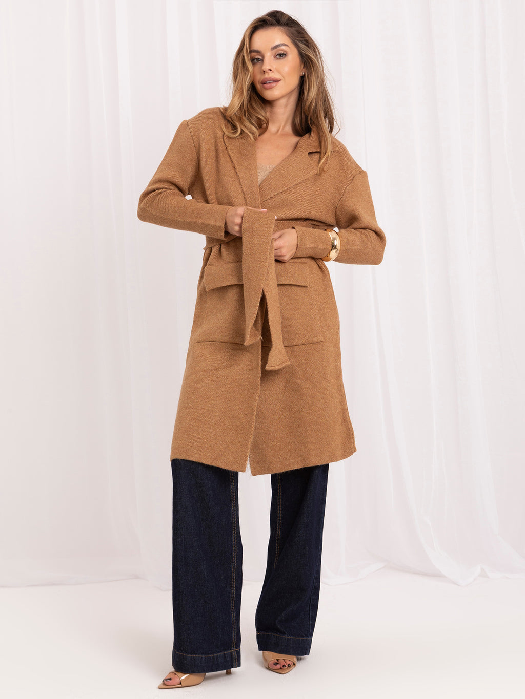 MELFIA® Cardigan mit Stoffgürtel