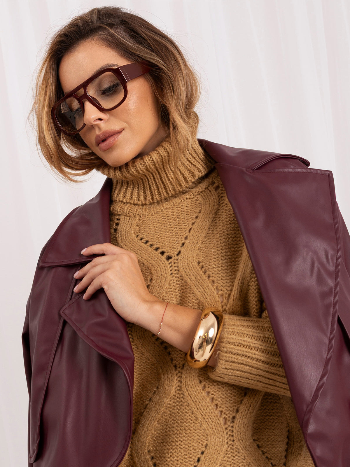 MELFIA – Oversize-Pullover mit Rollkragen