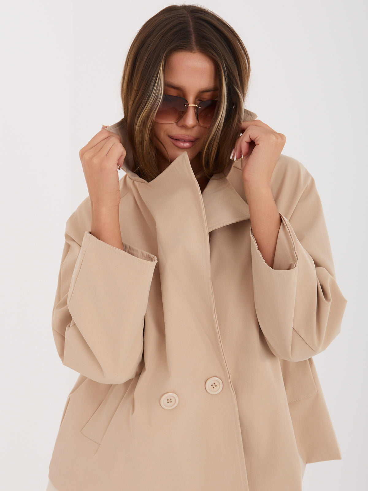 MELFIA Oversized Wide-Sleeve Coat