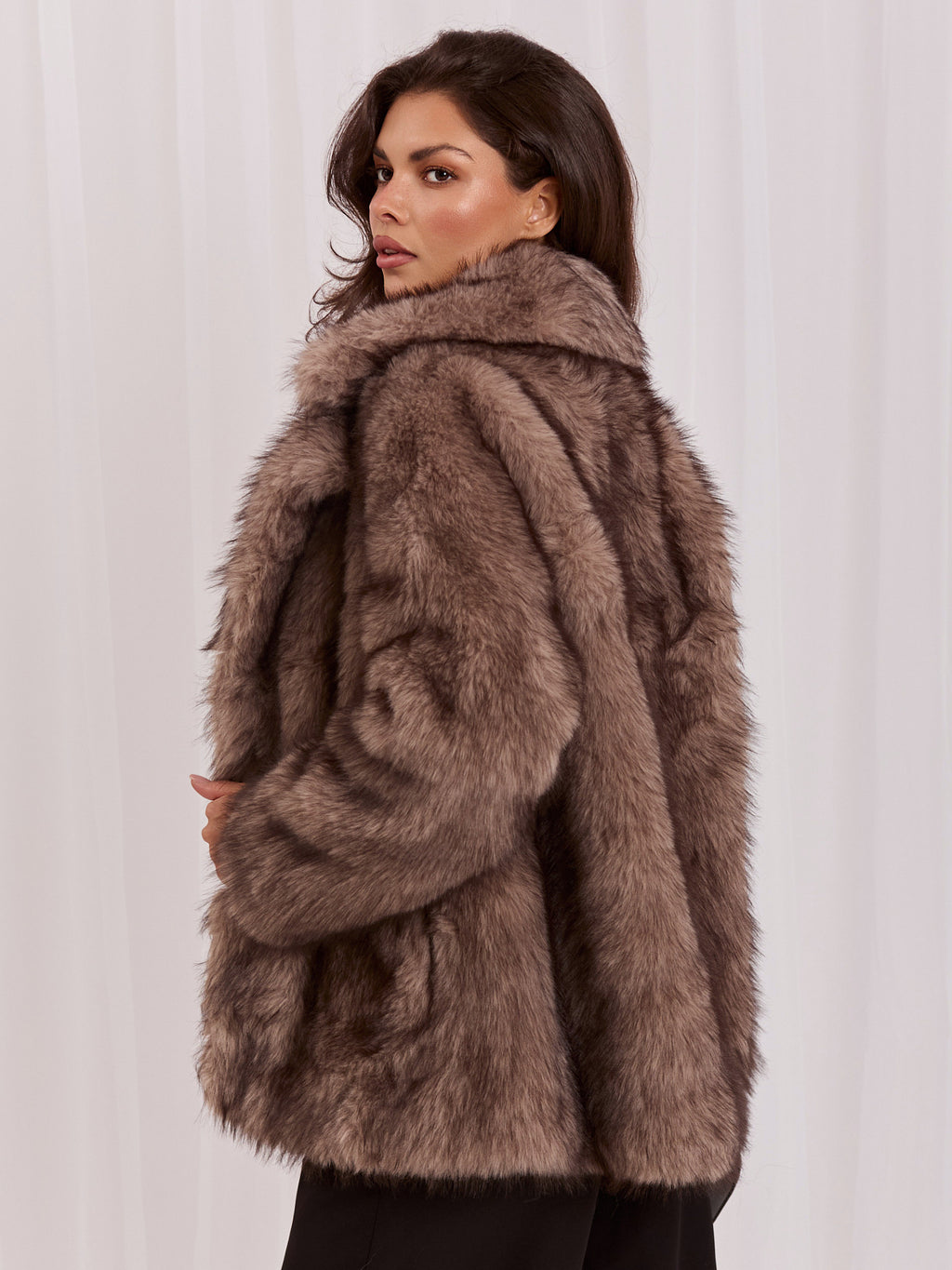 MELFIA Classic Fur Collar Jacket