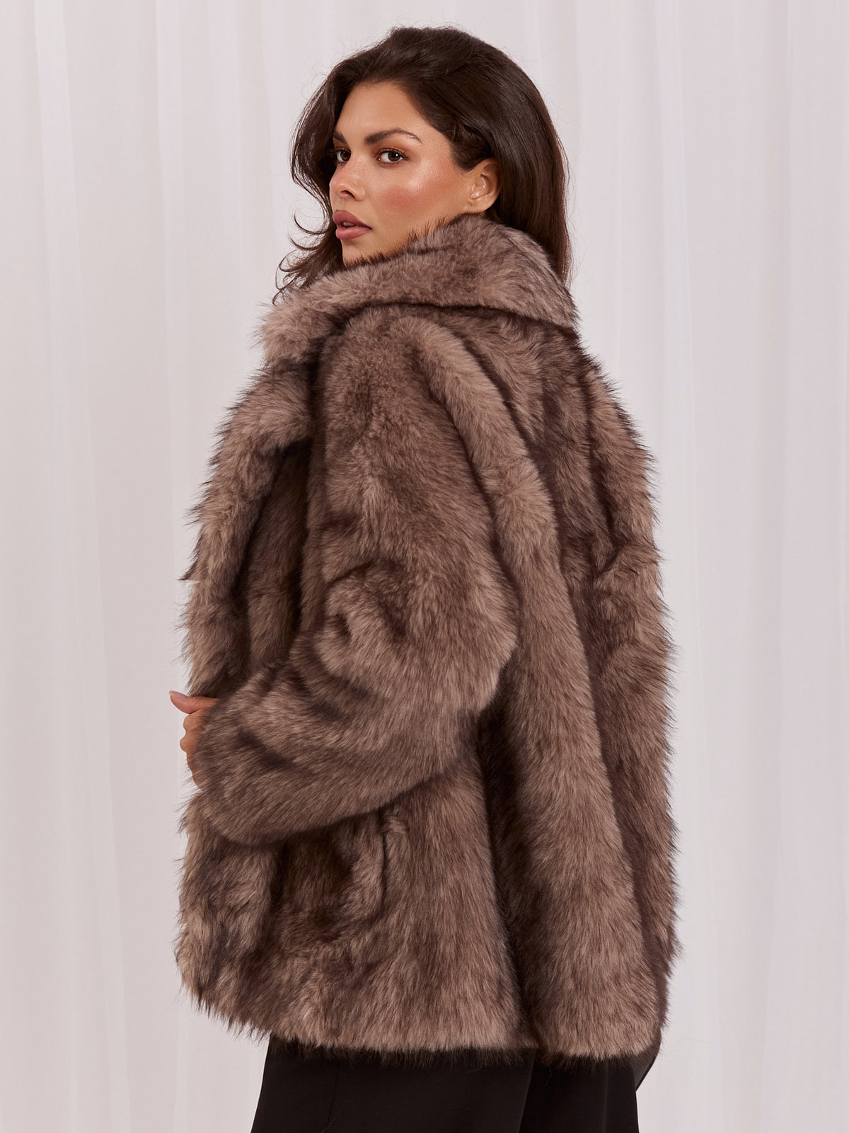 MELFIA Classic Fur Collar Jacket
