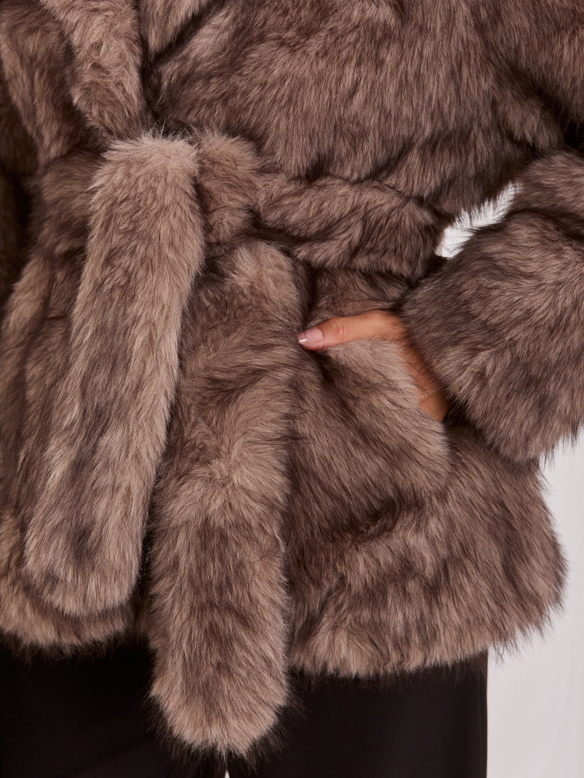 MELFIA Classic Fur Collar Jacket