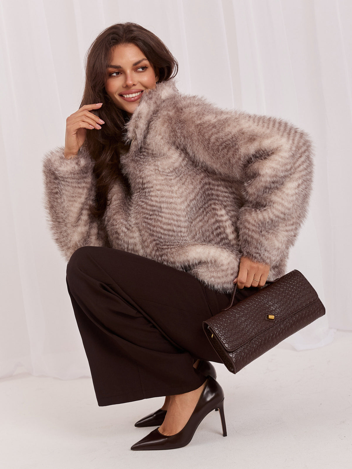 MELFIA Fur Zip Jacket