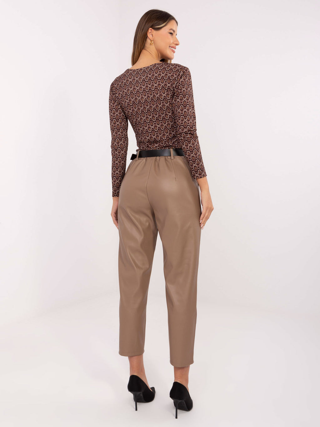 MELFIA Kunstlederhose mit 7/8-Bein