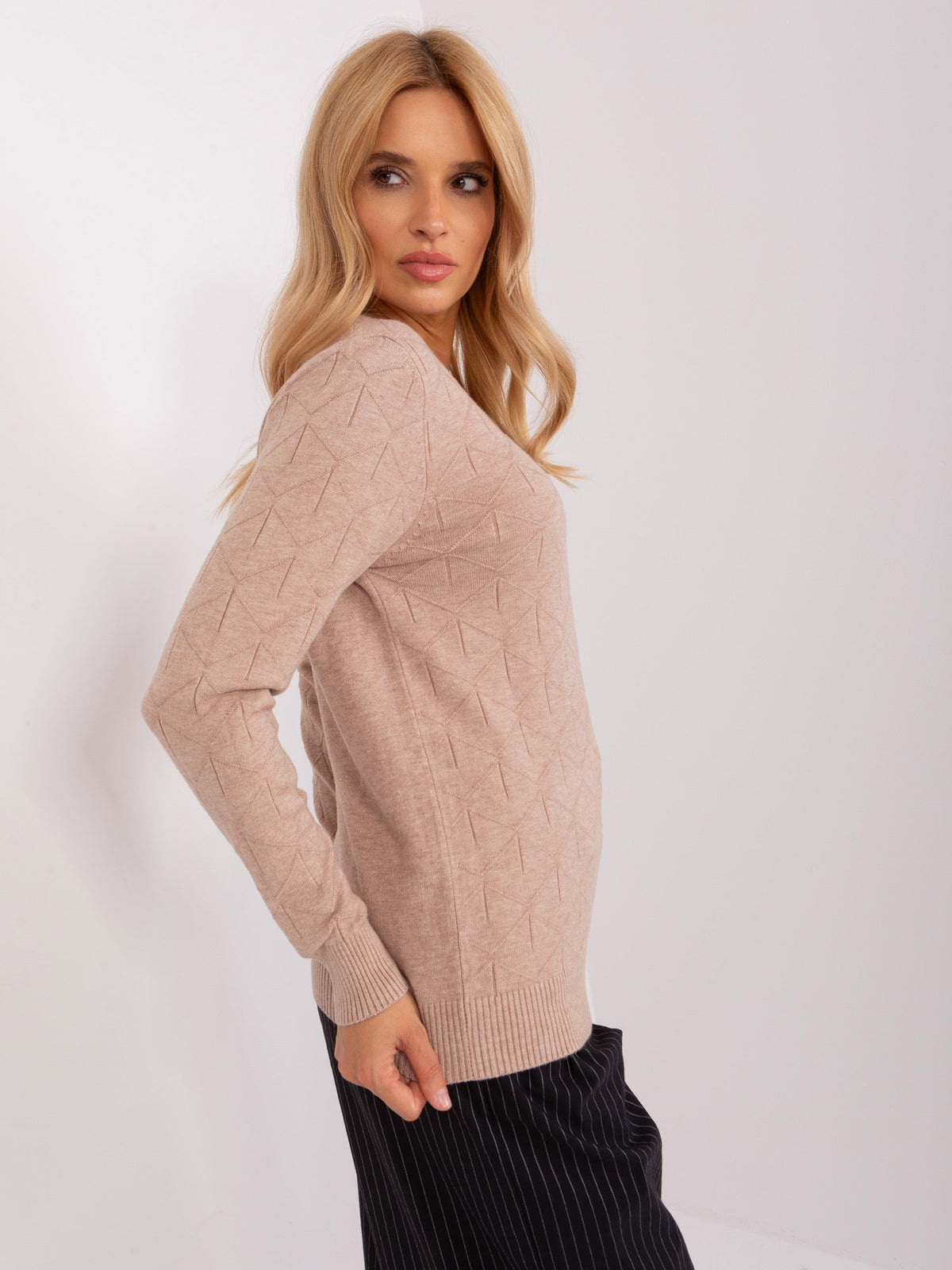 MELFIA – Feinstrickpullover mit dezentem Muster