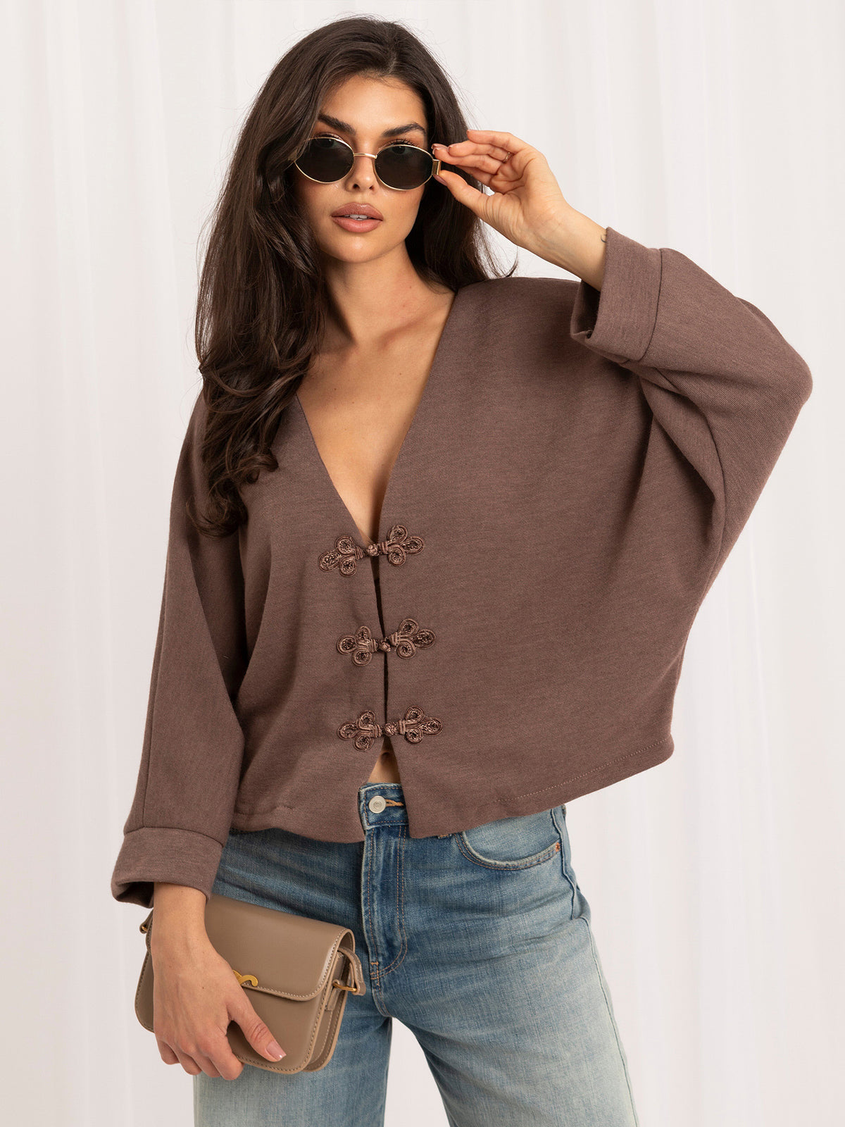 MELFIA® Cardigan im asiatischen Stil